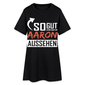 Seul un Aaron peut être aussi beau - Robe T-shirt Femme - noir - Devant