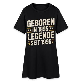 Geboren 1995 Legende Seit 1995 - Frauen T-Shirt-Kleid - Schwarz - Vorne