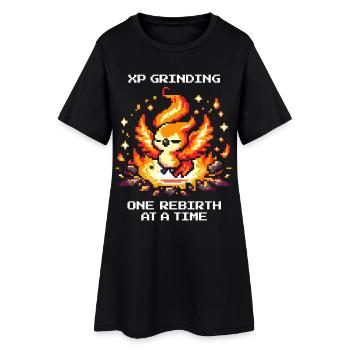 Grind XP, réapparition après réapparition | RPG Roguelike - Robe T-shirt Femme - noir - Devant