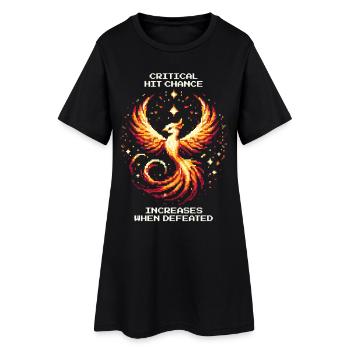 Les chances de coup critique augmentent après une défaite | RPG Roguelike - Robe T-shirt Femme - noir - Devant