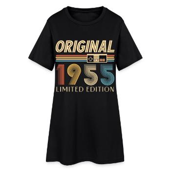 Gamer 70th Birthday 70th Anniversary Original 1955 - Women’s T-Shirt Dress - black - Front