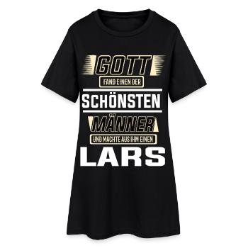 Lars le plus bel homme façonné par Dieu Design - Robe T-shirt Femme - noir - Devant