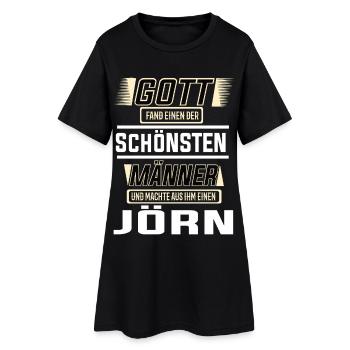 Jörn le plus bel homme façonné par le design divin - Robe T-shirt Femme - noir - Devant