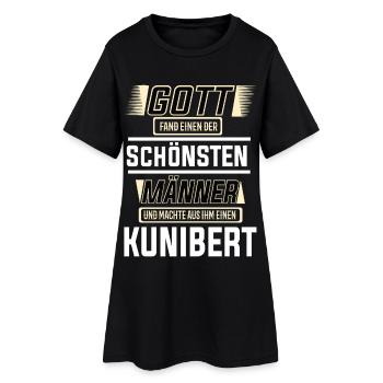 Kunibert le plus bel homme façonné par Dieu Design - Robe T-shirt Femme - noir - Devant