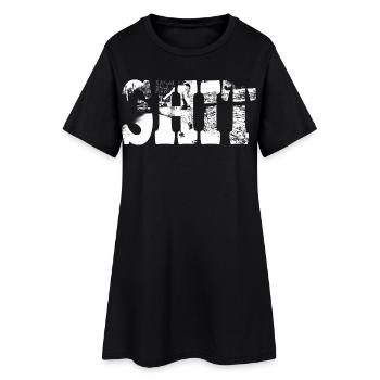 merde - Robe T-shirt Femme - noir - Devant