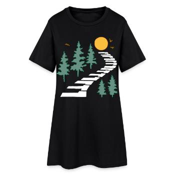 The musical path - Women’s T-Shirt Dress - black - Front