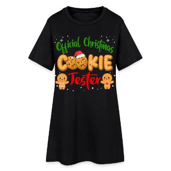 Official Cookie Tester Family Matching Outfit - Women’s T-Shirt Dress - black - Front