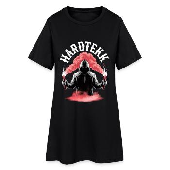 Hardtekk Tekke Allemagne de l’Est - Robe T-shirt Femme - noir - Devant