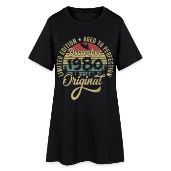December 1980 - Legend since December 1980 - Women’s T-Shirt Dress - black - Front