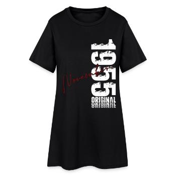 70. Geburtstag Original November Jahrgang 1955 - Frauen T-Shirt-Kleid - Schwarz - Vorne