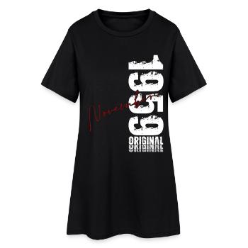 66. Geburtstag Original November Jahrgang 1959 - Frauen T-Shirt-Kleid - Schwarz - Vorne