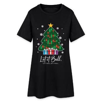 Let It Bull Crypto Exchanges Arbre de Noël - Robe T-shirt Femme - noir - Devant