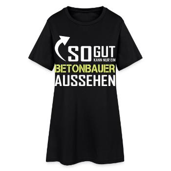 Seul un travailleur du béton peut avoir l’air aussi bien - Robe T-shirt Femme - noir - Devant