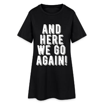 C’est reparti! - Robe T-shirt Femme - noir - Devant