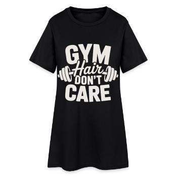 Gymnase - Robe T-shirt Femme - noir - Devant