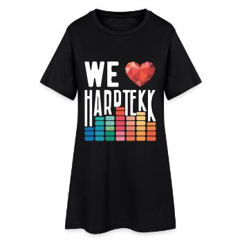We Love Hardtekk Tekke East Germany - Women’s T-Shirt Dress - black - Front