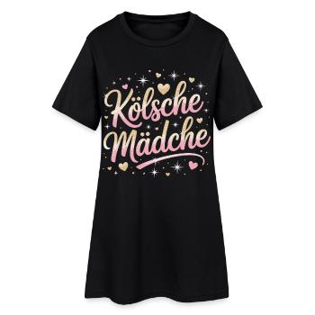 Cologne Filles Carnaval Cologne Filles - Robe T-shirt Femme - noir - Devant
