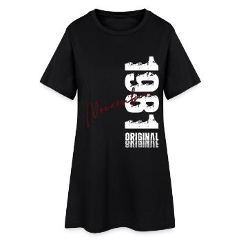 44th Birthday Original November Vintage 1981 - Women’s T-Shirt Dress - black - Front