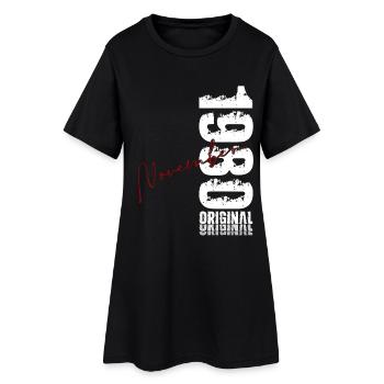 45ème Anniversaire Original Novembre Millésime 1980 - Robe T-shirt Femme - noir - Devant