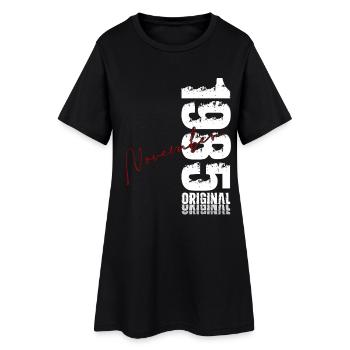40ème Anniversaire Original Novembre Millésime 1985 - Robe T-shirt Femme - noir - Devant