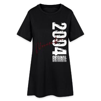 21. Geburtstag Original November Jahrgang 2004 - Frauen T-Shirt-Kleid - Schwarz - Vorne