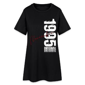 30e anniversaire Original Novembre Année 1995 - Robe T-shirt Femme - noir - Devant
