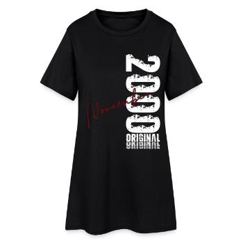 25. Geburtstag Original November Jahrgang 2000 - Frauen T-Shirt-Kleid - Schwarz - Vorne
