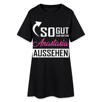 Only an Anastasia can look so good - Women’s T-Shirt Dress - black - Front