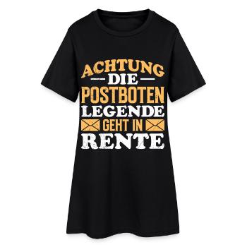 Facteur ATTENTION POSTMAN LÉGENDE RETRAITÉ - Robe T-shirt Femme - noir - Devant