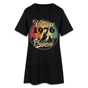 Original 1976 Vinatge Vintage Birthday Gift - Women’s T-Shirt Dress - black - Front