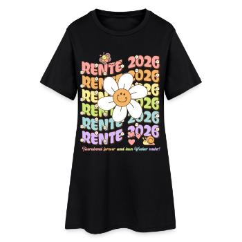 Pension 2026 – Fermeture définitive et plus de réveil - Robe T-shirt Femme - noir - Devant