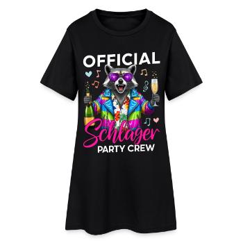 Équipe officielle de Schlager Party - Robe T-shirt Femme - noir - Devant