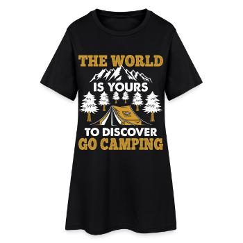 Camping - Robe T-shirt Femme - noir - Devant