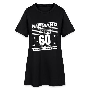 60e anniversaire Dire chemise - Robe T-shirt Femme - noir - Devant