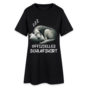 Chemise de nuit officielle Irish Wolfhound - Robe T-shirt Femme - noir - Devant