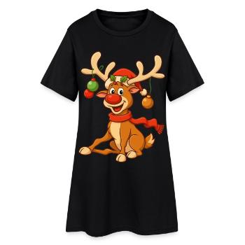 Christmas T-Shirt Women's Gifts for Him Funny - Women’s T-Shirt Dress - black - Front