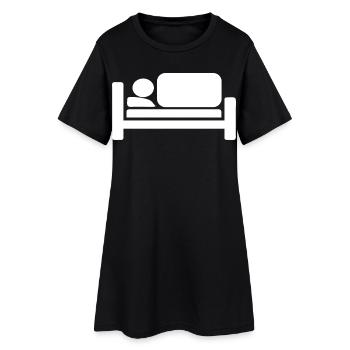 Cool Lit Silhouettes Pictogramme Design - Robe T-shirt Femme - noir - Devant