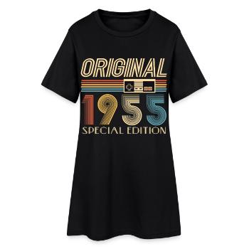 Gamer 70th Birthday 70th Anniversary Original 1955 - Women’s T-Shirt Dress - black - Front