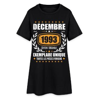 Décembre 1993 Anniversaire - Nées En Décembre 1993 - Robe T-shirt Femme - noir - Devant