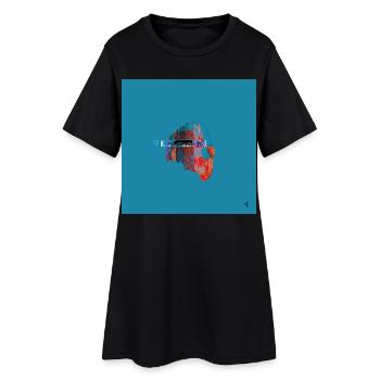 TEXTURA_DE_COLOR #28 - Robe T-shirt Femme - noir - Devant