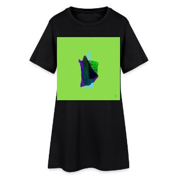 TEXTURA_DE_COLOR_#08 - Robe T-shirt Femme - noir - Devant