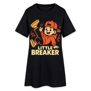 Little Breaker – Cool Breakdance Kids - Robe T-shirt Femme - noir - Devant