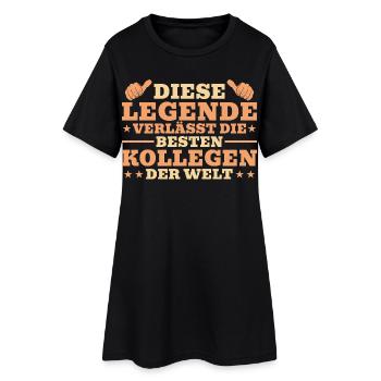 Pension Farewell - Collègue retraité - Robe T-shirt Femme - noir - Devant