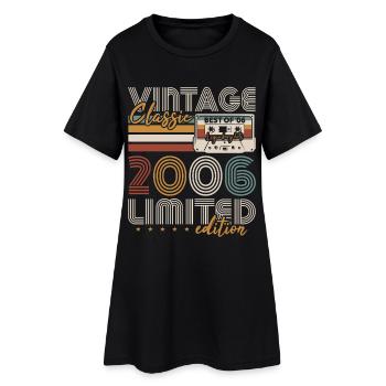 Millésime 2006 Born Cadeau d’anniversaire - Robe T-shirt Femme - noir - Devant