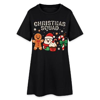 Escouade de Noël - Funny Candy - Robe T-shirt Femme - noir - Devant