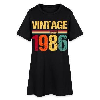 40e anniversaire 1986 Édition limitée - Robe T-shirt Femme - noir - Devant