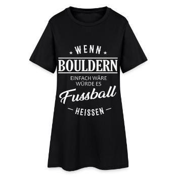 Si l’escalade de bloc était facile - Robe T-shirt Femme - noir - Devant
