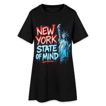 New York State of Mind – Graffiti Street Art Look - Robe T-shirt Femme - noir - Devant