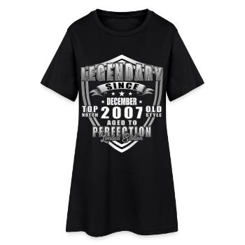 Dezember 2007 Jubiläum 2007 Legenden Dezember - Frauen T-Shirt-Kleid - Schwarz - Vorne