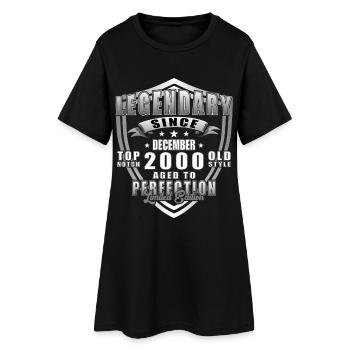 Décembre 2000 Jubilé 2000 Légendes Décembre - Robe T-shirt Femme - noir - Devant